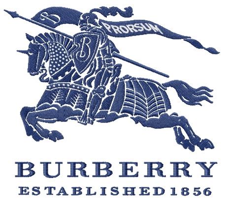 burberry logo embroidery|Burberry Group logo embroidery design.